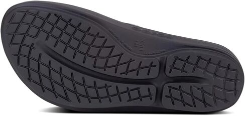 OOFOS Women's OOlala Thong Flip-Flip Sandals - Post Exercise Active Sport Lightweight Recovery Footwear - Reduces Stress on Feet, Joints & Back - Machine Washable (Classic Black, in Saudi Arabia