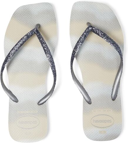 صندل نسائي من Havaianas بتصميم مربع لامع للحفلات in Kuwait