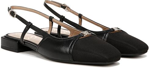 Sam Edelman Women's Kara Ballet Flat, Black Leather, 9 in Saudi Arabia