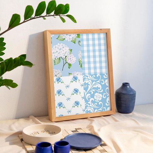 12'' x 12'' Double-Sided Watercolor Floral Cardstock, 24 Sheets Spring Pink/Blue Rose Scrapbook Paper, Premium Printed Decorative for DIY Making Card, Art journaling, Scrapbooking in Kuwait