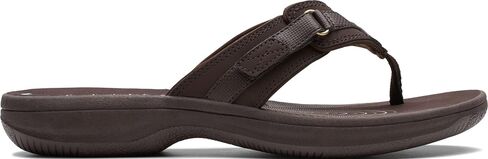 Clarks Womens Breeze Sea Flip-Flop Sandals - Comfortable Flip Flop with Adjustable Hook and Arch Support - Casual Summer Wearing Cloudsteppers for Everyday in Saudi Arabia