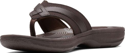 Clarks Womens Breeze Sea Flip-Flop Sandals - Comfortable Flip Flop with Adjustable Hook and Arch Support - Casual Summer Wearing Cloudsteppers for Everyday in Saudi Arabia