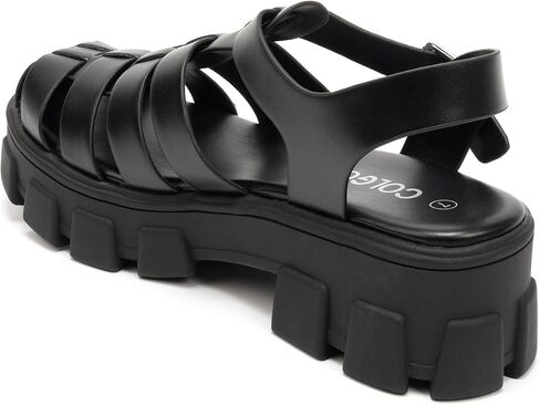 Colgo Womens Platform Wedge Sandals Chunky Block Heeled Adjustable Buckle Fisherman Sandals for Summer in Saudi Arabia