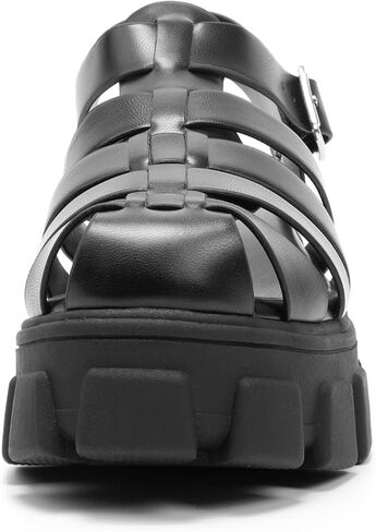 Colgo Womens Platform Wedge Sandals Chunky Block Heeled Adjustable Buckle Fisherman Sandals for Summer in Saudi Arabia