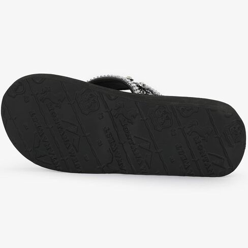 Montana West Aztec West Women Flip Flops wedges sandals for women dressy and bling sandals wedge sandals for women Gold FBA-SE111-S001BK-7 in Saudi Arabia