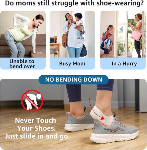 STQ Slip ins Womens Orthopedic Shoes Hands Free Slip on Sneakers in Saudi Arabia