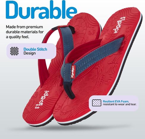 Floopi Flip Flops for Women Durable EVA Floral Textured Sandals Ladies Beach Sandals with Indoor & Outdoor Anti Skid Soles in Saudi Arabia