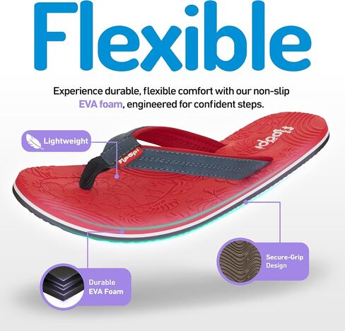 Floopi Flip Flops for Women Durable EVA Floral Textured Sandals Ladies Beach Sandals with Indoor & Outdoor Anti Skid Soles in Saudi Arabia