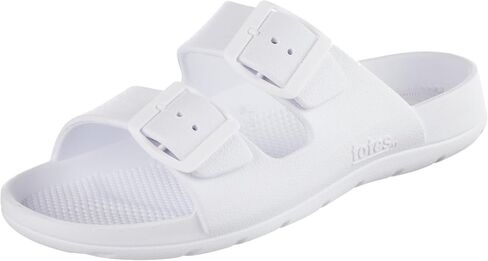 totes Women's Everywear Adjustable Double Buckle Slide Sandal in Saudi Arabia