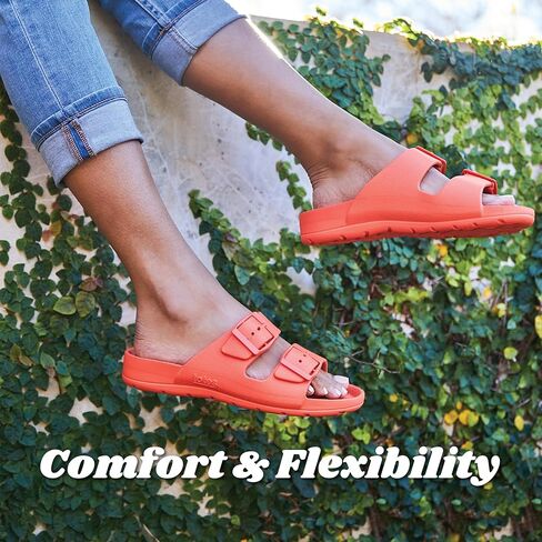 totes Women's Everywear Adjustable Double Buckle Slide Sandal in Saudi Arabia