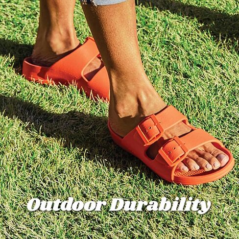 totes Women's Everywear Adjustable Double Buckle Slide Sandal in Saudi Arabia