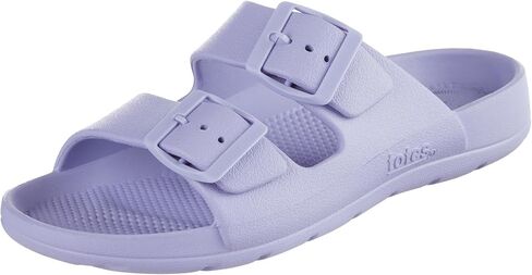 totes Women's Everywear Adjustable Double Buckle Slide Sandal in Saudi Arabia