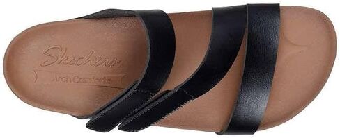 Skechers Womens Arch Comfort Podiatrist Designed Shape 8 Black Sandal in Saudi Arabia