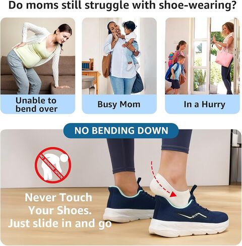 STQ Slip ins Womens Orthopedic Shoes Hands Free Slip on Sneakers in Saudi Arabia