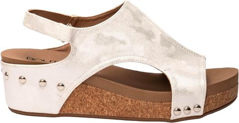 Corkys Footwear Volta Wedge - Chic Elegance Meets All-Year Comfort with a 2-Inch Cork Heel and Marshmallow Insole for Stylish Everyday Wear and All-Day Comfort in Saudi Arabia