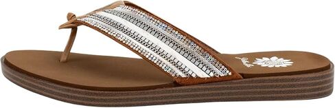 Yellow Box Women's Datha Flip Flop Sandal, Platform Height 0.5 inches, Heel 0.75 inches, Cute & Comfortable in Saudi Arabia