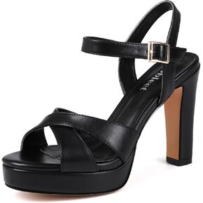 Platform High Heels for Women Strappy Chunky Heels Sandals for Women Open Toe Block Heeled Sandals with Ankle Strap Summer Dress Shoes