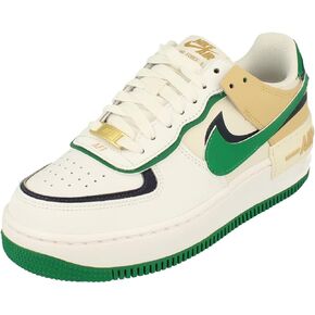 Nike Air Force 1 Shadow Women's Shoes (DZ1847-102, White/Malachite/Sesame/Midnight Navy) Size 9.5