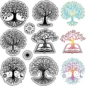CRASPIRE Planet Universe Clear Rubber Stamp Galaxy Astronomy Earth Vintage Transparent Silicone Seals Stamp for Journaling Card Making DIY Scrapbooking Handmade Photo Album Notebook Decor