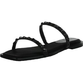 Jewel Badgley Mischka Honesty Flat Sandals with Gemstone-Studded Straps