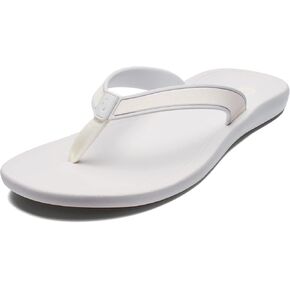 OLUKAI Kapehe Women's Beach Sandal, Quick-Dry Flip-Flop Slides, Water Resistant & Modern Low Profile Design, All-Day Comfort Fit & Wet Grip Soles