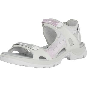 ECCO Women's Yucatan Sport Sandal, White/Iridescent, 4-4.5