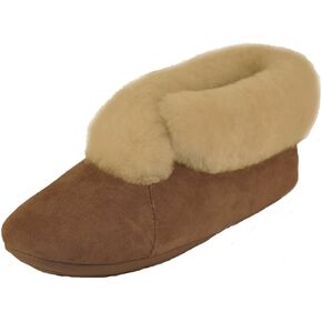 Parisian Suede Sole Sheepskin Slipper
