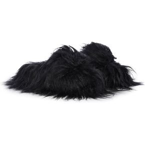 Dolls Kill Case Of The Grumpies Fuzzy Slides by Delia's - Faux Fur Slip-On With Rubber Soles, Perfect for Your Comfort