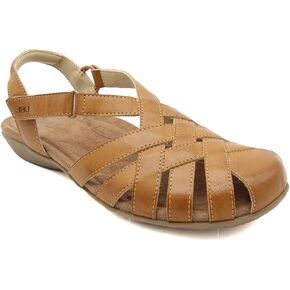 JBU Bonnie Encore Women's Comfort Casual Adjustable Ankle Strap Round Toe Classic Flat Sandal