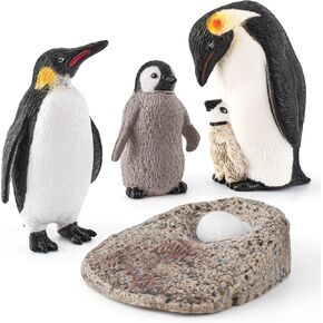 20PCS Arctic Animals Figurine Penguins and Polar Animals Figurine playset Christmas Birthday Party Supplies Decor for Cake