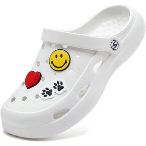 HOBIBEAR Women Classic Clog Slip on Garden Shoes Sandals Slippers for Indoor Outdoor