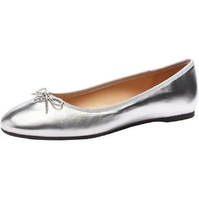 Coach Women's Abigail Metallic Leather Ballet Flat