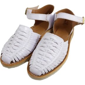 Macarena Collection-Sandals women Huarache Sandal Colorful Leather Mexican Style 3050 Ankle Strap