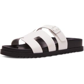 Madden Girl Women's Darlaa Slide Sandal, White Paris, 6.5