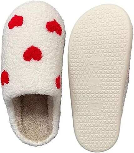Slippers for Womens Mens Cut Retro Plush Soft Memory Foam House Shoes in Saudi Arabia