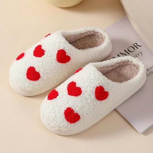Slippers for Womens Mens Cut Retro Plush Soft Memory Foam House Shoes in Saudi Arabia
