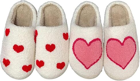 Slippers for Womens Mens Cut Retro Plush Soft Memory Foam House Shoes in Saudi Arabia