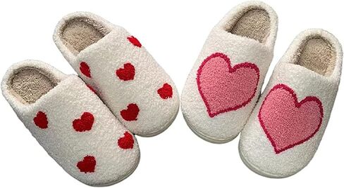 Slippers for Womens Mens Cut Retro Plush Soft Memory Foam House Shoes in Saudi Arabia