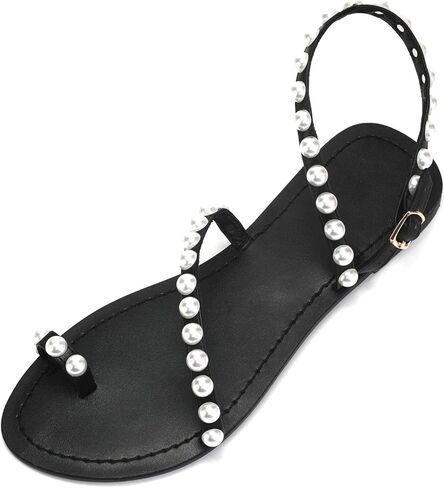 صنادل مسطحة للسيدات من Monrovia Gladiator Bohemia Flip Flop للصيف والشاطئ in Kuwait
