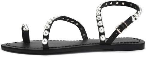 صنادل مسطحة للسيدات من Monrovia Gladiator Bohemia Flip Flop للصيف والشاطئ in Kuwait