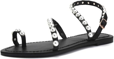 صنادل مسطحة للسيدات من Monrovia Gladiator Bohemia Flip Flop للصيف والشاطئ in Kuwait