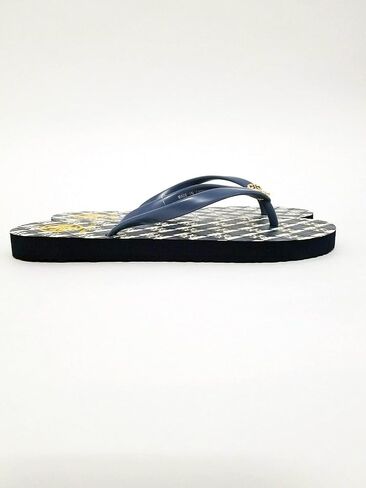 Tory Burch Womens Flip Flops - Assorted Styles, Colors, and Sizes (China Blue - Navy Monogram Geo Allover, numeric_7) in Saudi Arabia