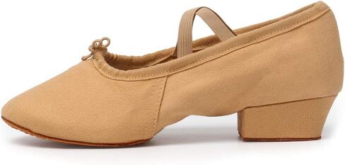 أحذية DKZSYIM النسائية للرقص اللاتيني من قماش الجمل بمقدمة مغلقة، أحذية الرقص، مقاس CT، US 8.5 in Kuwait