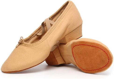 أحذية DKZSYIM النسائية للرقص اللاتيني من قماش الجمل بمقدمة مغلقة، أحذية الرقص، مقاس CT، US 8.5 in Kuwait