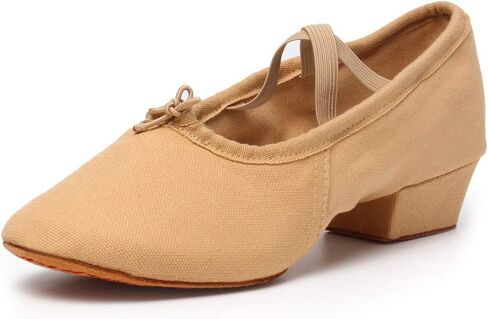 أحذية DKZSYIM النسائية للرقص اللاتيني من قماش الجمل بمقدمة مغلقة، أحذية الرقص، مقاس CT، US 8.5 in Kuwait