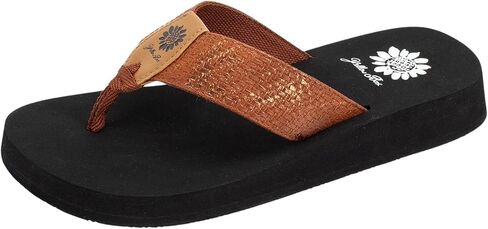 صندل Frinna Flip Flop نسائي من Yellow Box، ارتفاع المنصة 0.75 بوصة، الكعب 1 بوصة، لطيف ومريح in Kuwait