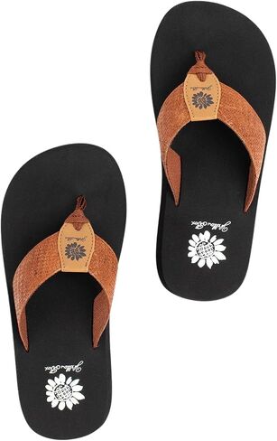 صندل Frinna Flip Flop نسائي من Yellow Box، ارتفاع المنصة 0.75 بوصة، الكعب 1 بوصة، لطيف ومريح in Kuwait
