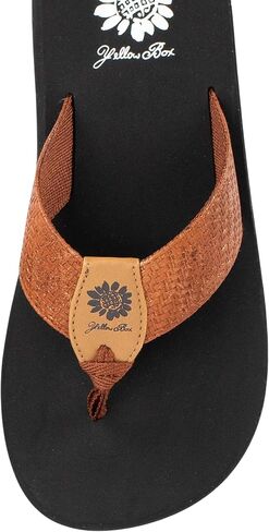 صندل Frinna Flip Flop نسائي من Yellow Box، ارتفاع المنصة 0.75 بوصة، الكعب 1 بوصة، لطيف ومريح in Kuwait