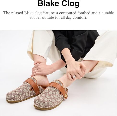 Coach Women's Blake Signature Textile Jacquard Clog in Kuwait