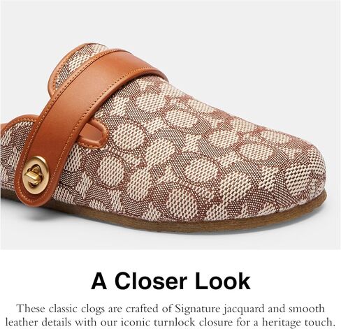 Coach Women's Blake Signature Textile Jacquard Clog in Kuwait